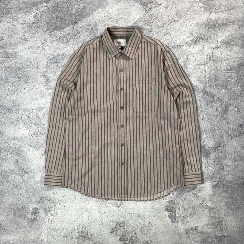 เสื้อเชิ้ตลายทาง Olzen G42