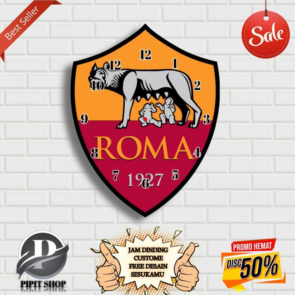 นาฬิกาแขวน As Roma**