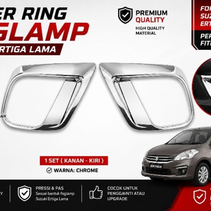 ด้านหน้าหมอก RING GARNISH COVER SUZUKI ERTIGA 2012 2013 2014 2015 2016