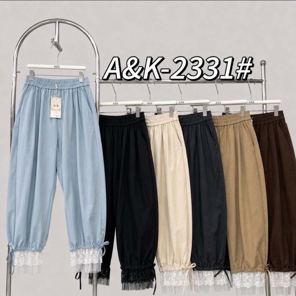 AK A&K 2331 กางเกงลูกไม้ผู้หญิง LP 68-104cm