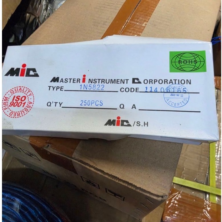 MIC ไดโอด 1N 5822 in5822 1N5822 ไดโอดไมค์