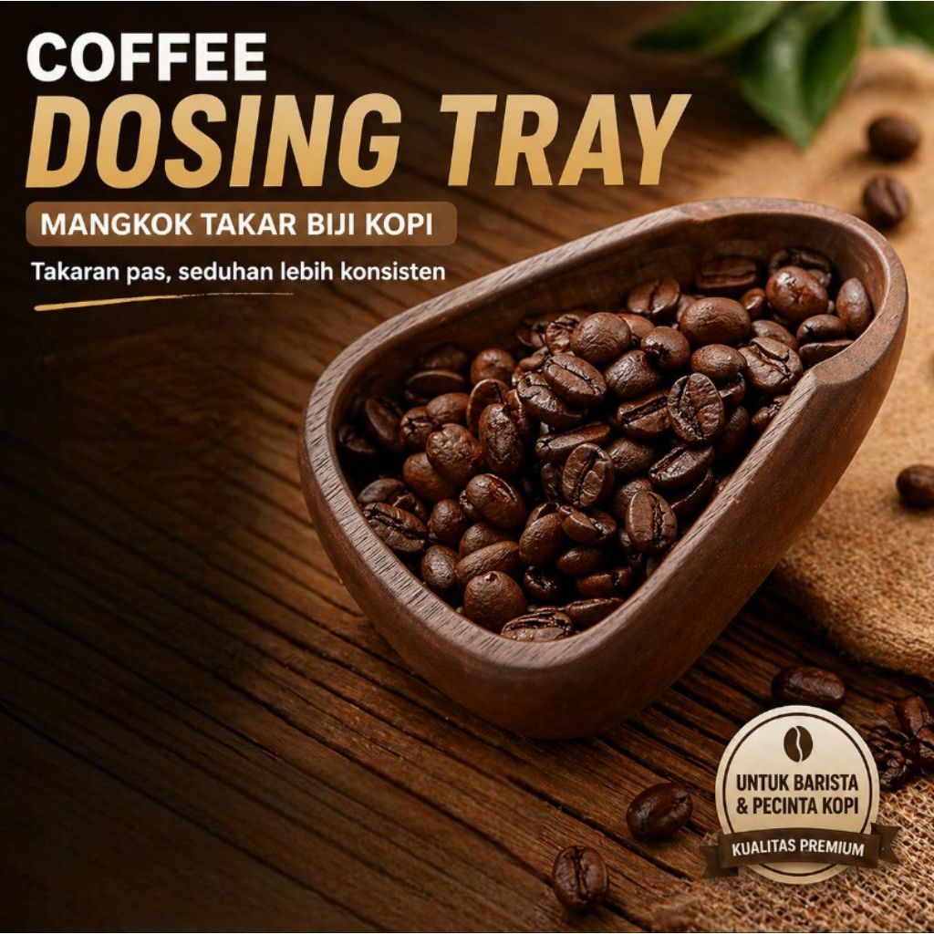 ถาดทํายากาแฟวอลนัทไม้เมล็ดกาแฟชามวัด- 7ช9RWD
