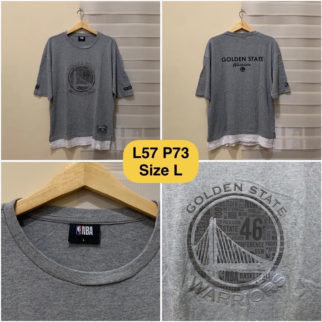 เสื้อยืด NBA Golden State Warriors Grey ดั้งเดิม