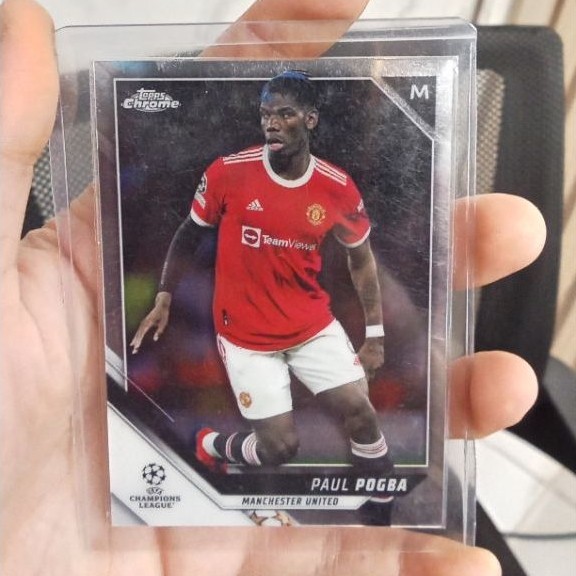 การ์ด Paul Pogba Manchester United Champions League M Chrome Topps
