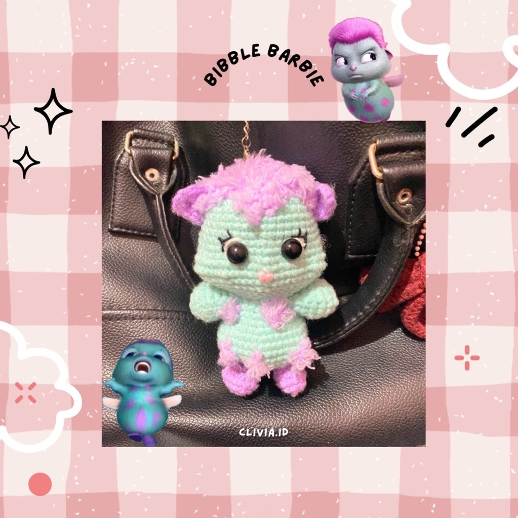 Crochet Bibble Fairytopia - Crochet Bibble Barbie - Bagcharm - Handmade by Cliviaid