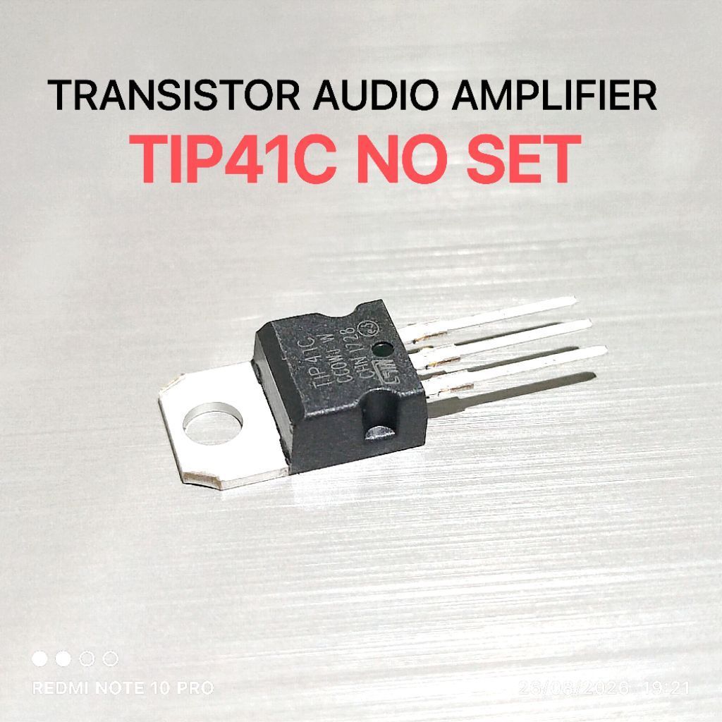 (QTY 1 ชิ้น) ทรานซิสเตอร์ TIP41C TIP41 C TIP 41 C ST NO SET RRT