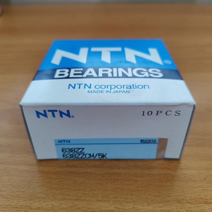 BEARING NTN 638 ZZ 638ZZ IRON CAP 2Z LAHAR LAHER ราคาต่อแพ็ค