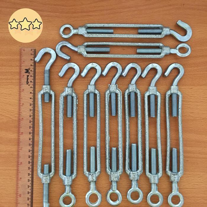 12MM M12 1/2" TURNBUCKLE SPAN SCREW HARD NEEDLE THREAD 12 MM 1/2 INC