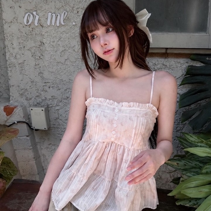 JANETA SQUARE TANK TANKTOP FLOWER NUSA STYLE