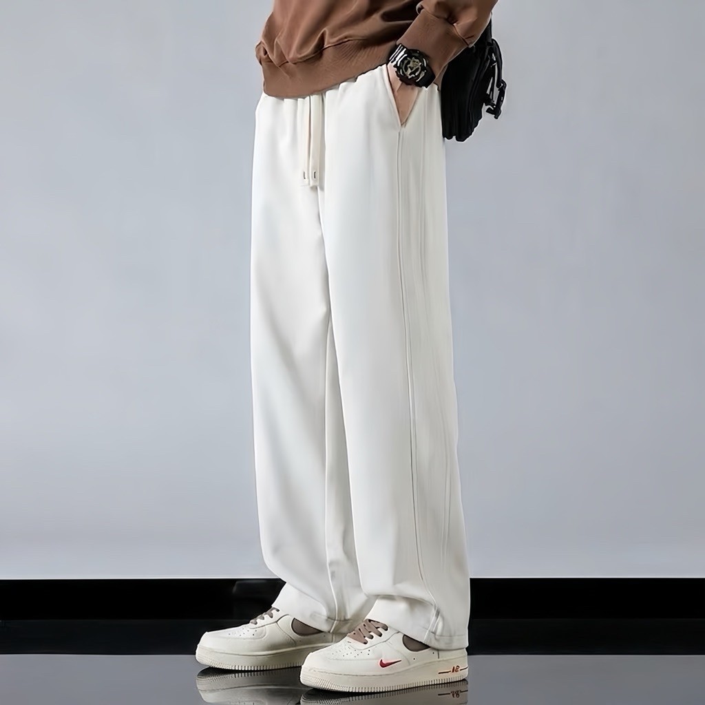 กางเกงผู้ชาย Baggyกางเกงผู้ชายรุ่นหลวมUnisex Culottesกางเกงผู้ชาย