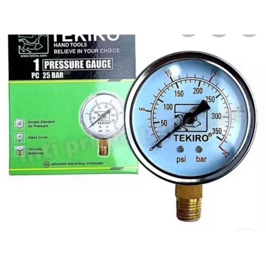 เกจวัดแรงดัน tekiro 25bar 350psi / เกจวัดแรงดัน tekiro 350psi 25bar / เกจวัดแรงดันลม tekiro 25bar