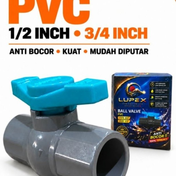 LUPEX Pvc Stop Valve Ball Valve