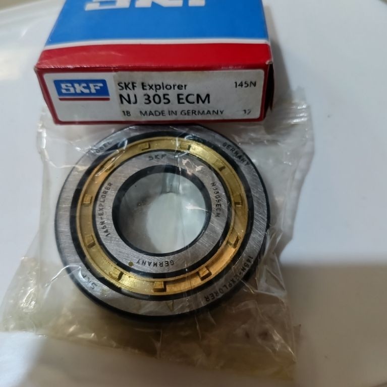 NJ 305 ECM SKF แบริ่งลูกกลิ้งทรงกระบอก 25X62X17 mm