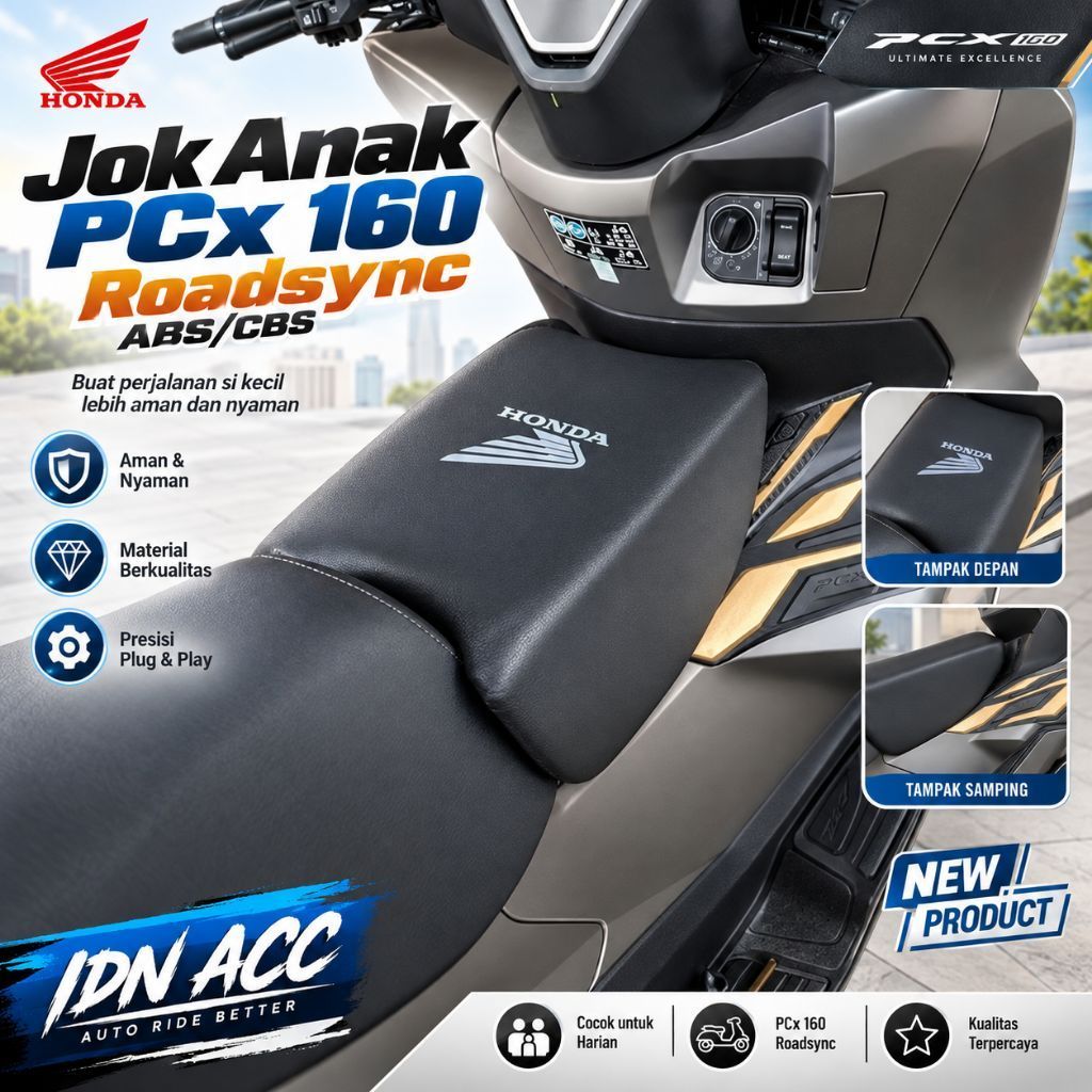 ที่นั่งเด็ก PCX 160 Roadsync Abs CBS PCX 160 Pcx 150 Adv 160/150 เบาะเสริม PCX 150 PCX 160 พรีเมี่ยม