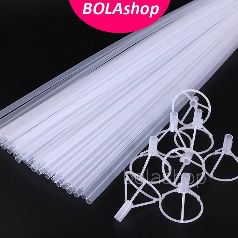 Fe24 M-4 [50 ชิ้น] ขายส่งบอลลูน Stick & Cup Stems M-4 Fe24