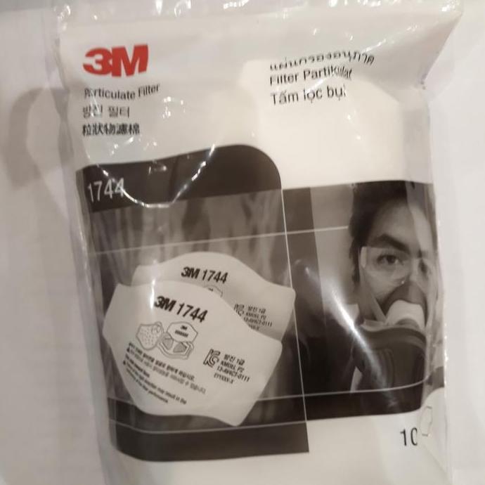 3M Filter Partikulat 1744 Original สําหรับ 3M Halfface Mask รุ่น 3200/1200 & Holder 1700 HF-52 รับปร