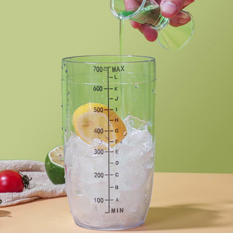 ถ้วยตวง Jigger Cup โปร่งใส 10/20Ml 20/40Ml อเนกประสงค์/พลาสติก Jigger ถ้วยตวง/แก้วพลาสติก Hi C1163 |