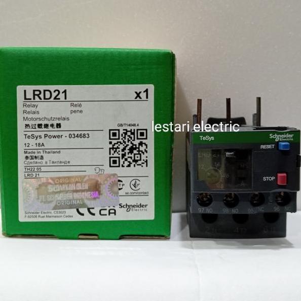 Thermal Overload Lrd21 12-18A Lrd 21 Schneider Ready