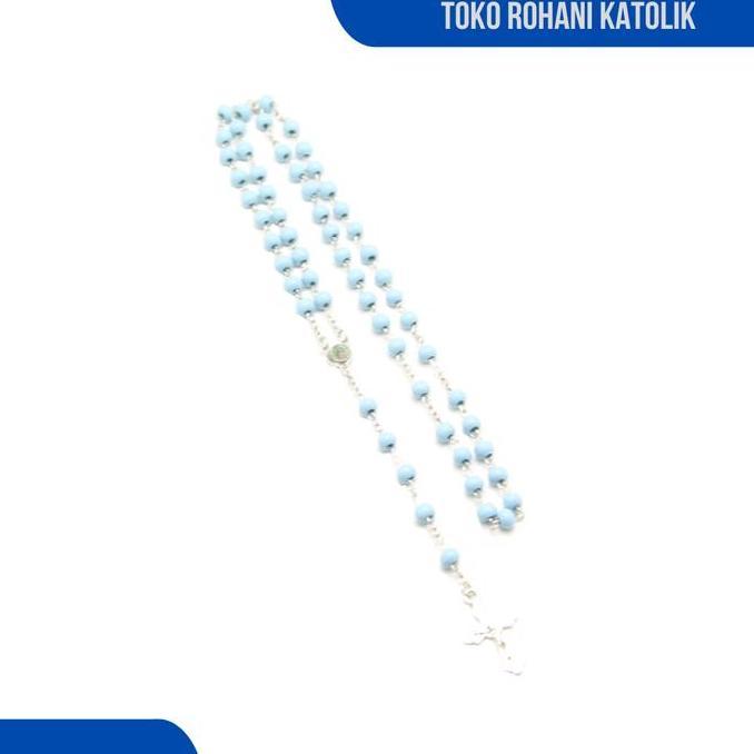 CATHOLIC ROSARY NECKLACE 5 MM + ขวด / FRAGANT WOODEN ROSARY / SWAROVSKI ROSARY / PREMIUM CATHOLIC RO