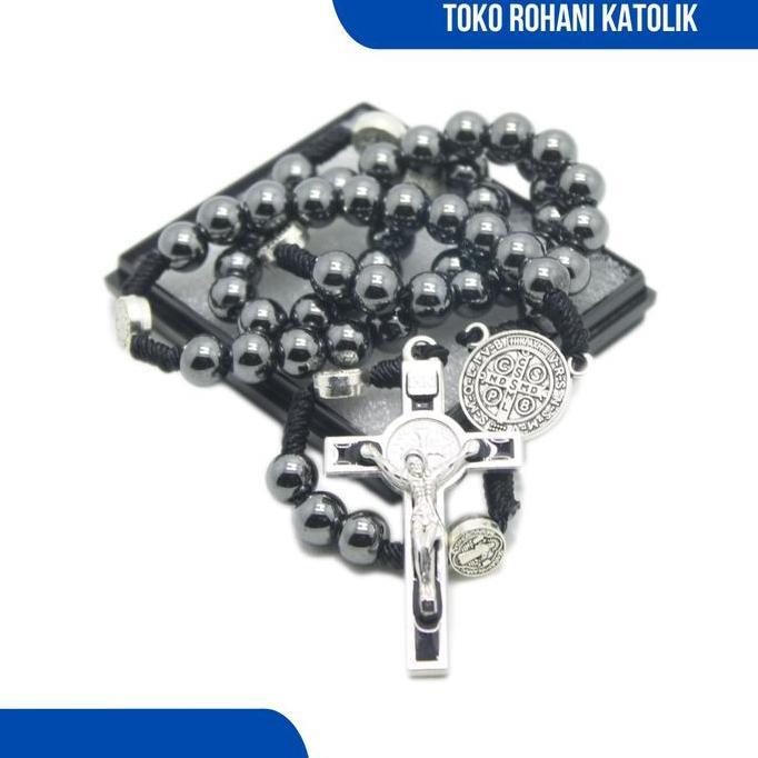 ITALY ROSARY 8 MM (BLOUSETIN STONE) / CATHOLIC ROSARY NECKLACE / PREMIUM ROSARY / ROSARY / COUNTER