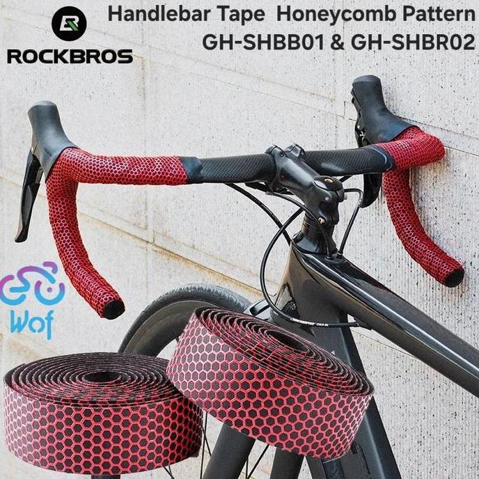 ROCKBROS เทปบาร์จักรยาน Grip Tape Anti Slip Dropbar หกเหลี่ยมนูน