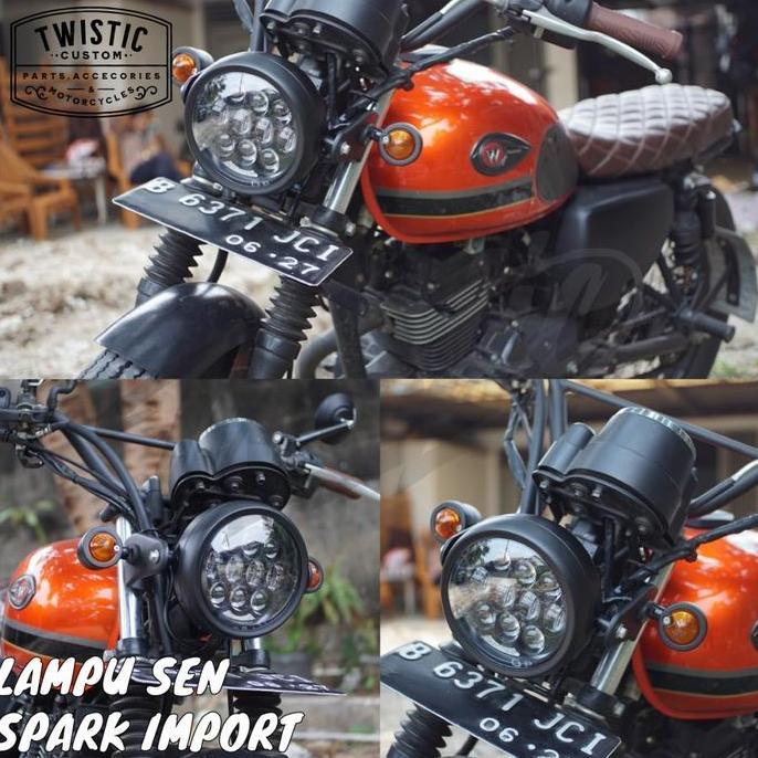 Spark Yello Classic Cafe Japstyle Kawasaki W175 Cb Limited ไฟเลี้ยว