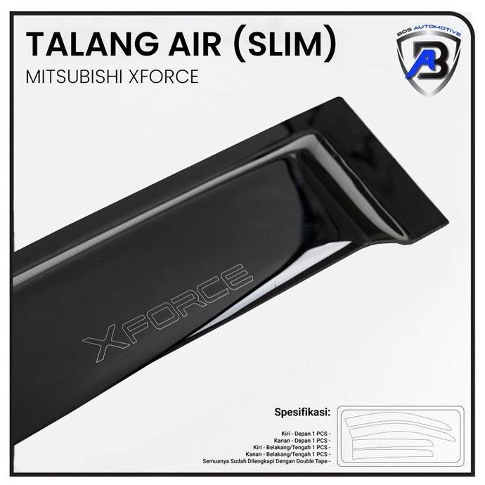 ใหม่ Mitsubishi Xforce 4-Door Slim อะคริลิคประตูรถ Gutter