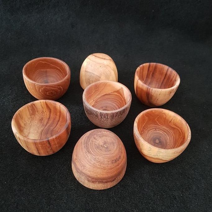 ใหม่- ถ้วยแก้วไม้ Nobu 7Cm H 5Cm