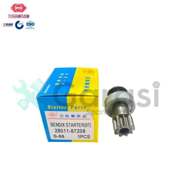 Bendik Starter S75 Hijet Zebra S88 1.0 1000 CC ฟัน 9T Mitomo Bendix Original