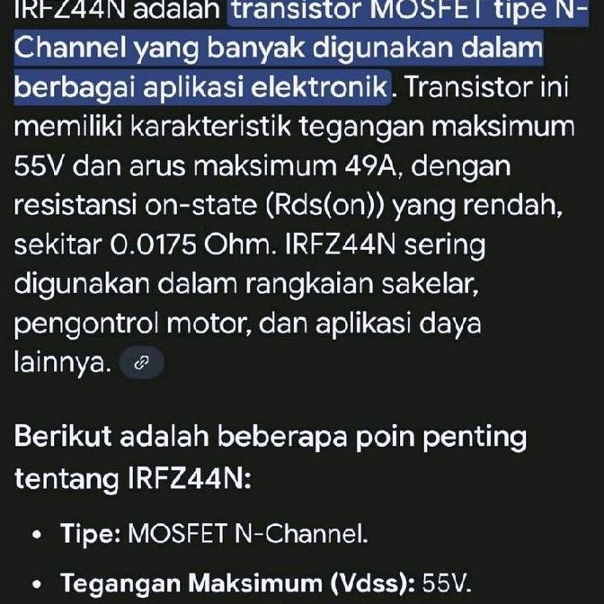 Irfz44N Irfz 44n Irfz44 Mosfet อินเวอร์เตอร์ Irf Z44 44n N ช่อง Npn 49A 55V