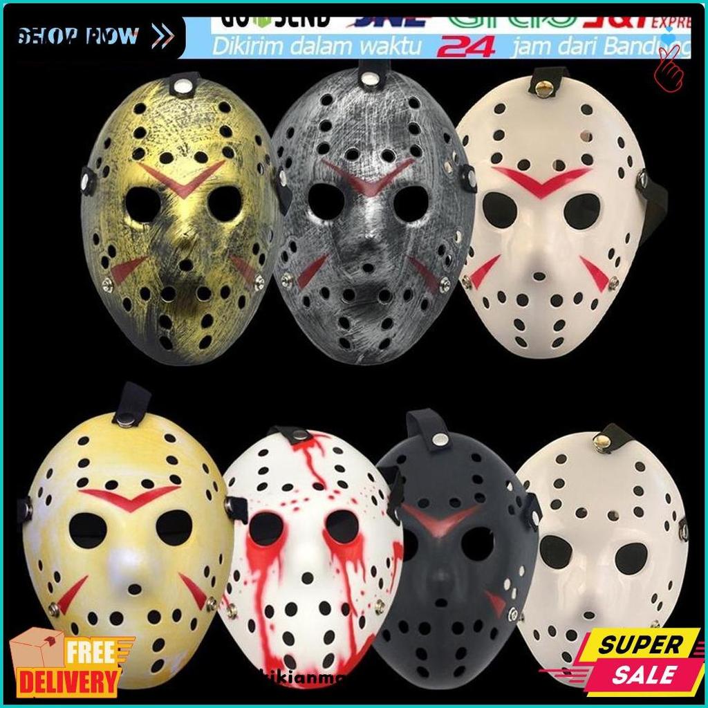 สูงสุด 70% Jason Mask Hockey Mask หน้ากากฮาโลวีน คอสเพลย์ Jason