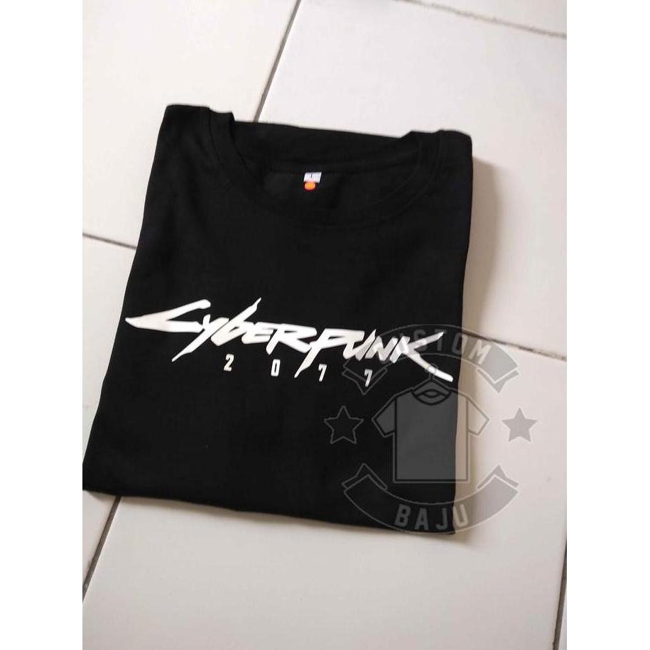 DS140 }} เสื้อยืดเกม Title Cyberpunk 2077
