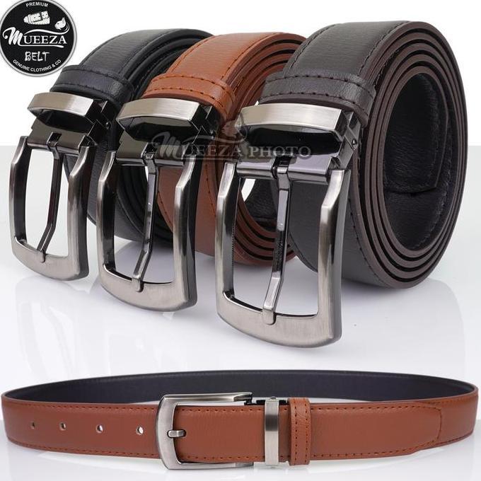 DB30 >> BELT เข็มขัดหนัง Pu ผู้ชาย หัวเข็มขัดผู้ชาย SJP 010 3.5cm