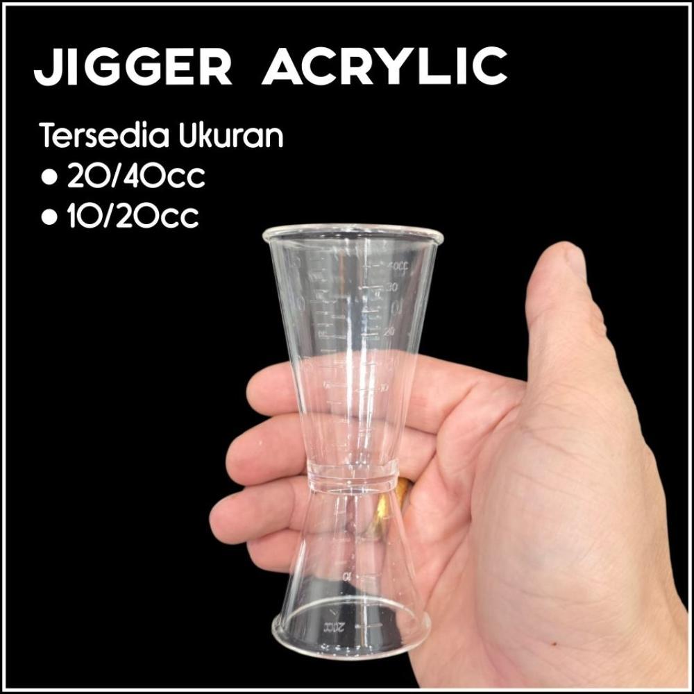 Acrylic Jigger 20/40Ml / Acrylic Jigger 10/20Ml (ถ้วยตวง / ถ้วยตวง) ||