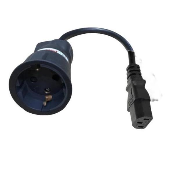 Shuko C13 ถึง CEE7/7 สายแปลงสายไฟ