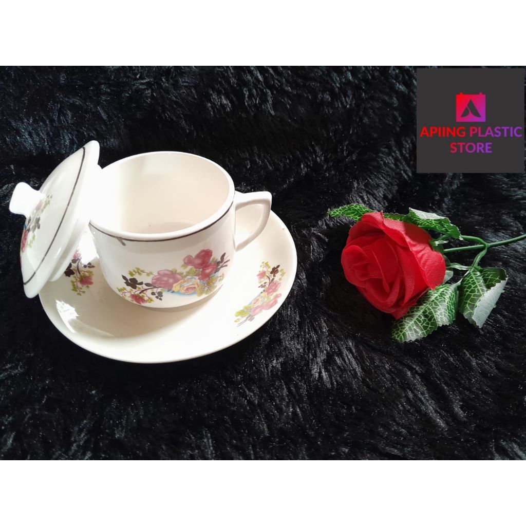 OLD SCHOOL TATAK ถ้วย/ดอกไม้เซรามิคซอส LID CUPS/6 ชิ้นถ้วย (CONTENDTS 6 ถ้วย, 6 ลิตร) SCHOOL OLD CUP