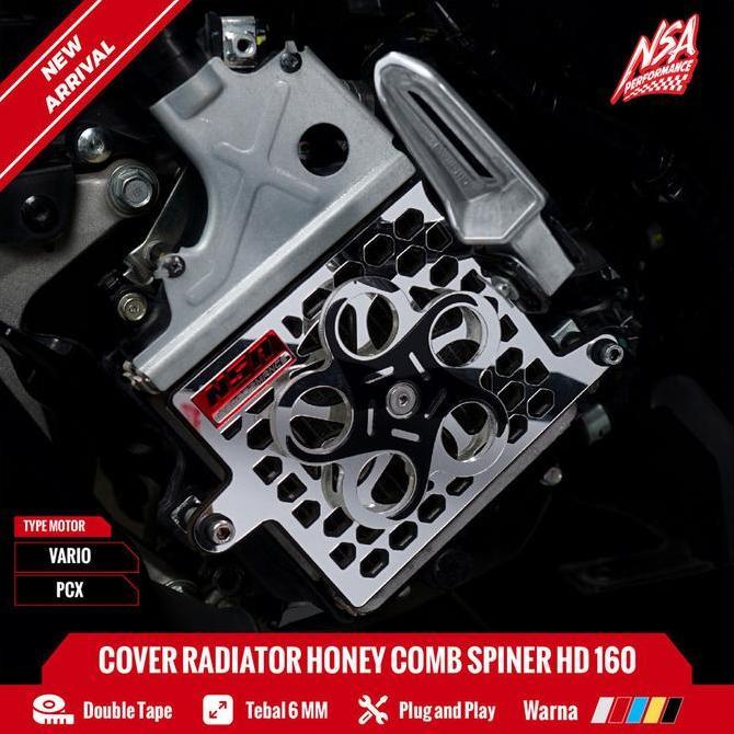 NSA COVER RADIATOR SPINNER VARIO PCX NMAX AEROX ADV LEXI STYLO หม้อน้ําฝาครอบ Spinner น้ําผึ้งหวี Ya