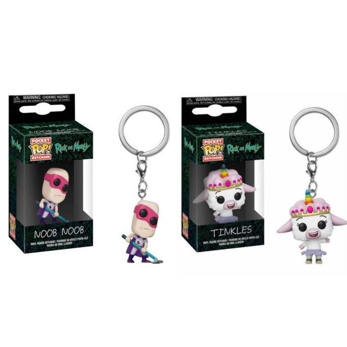 GUNDAN FUNKO POCKET POP KEYCHAIN พวงกุญแจ RICK AND MORTY TINKLES NOOB