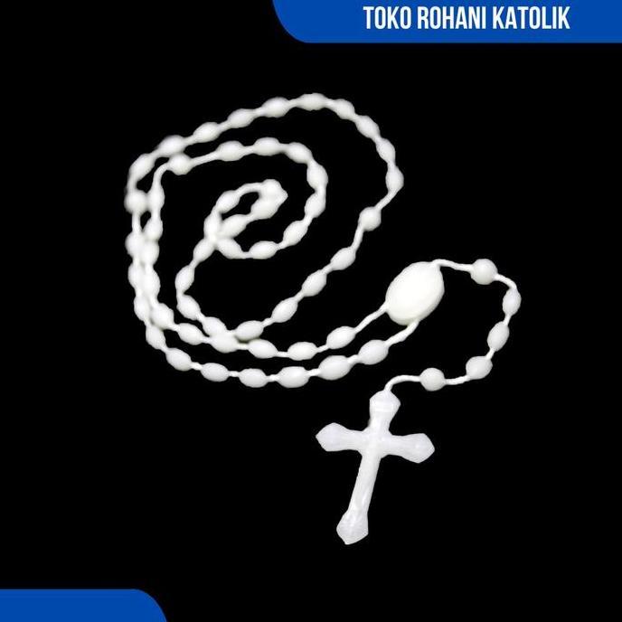 PHOSPHRUS ROSARY / GLOW IN THE DARK ROSARY / SHINY ROSARY IN THE DARK / ROSARY NECKLACE / CONTACT