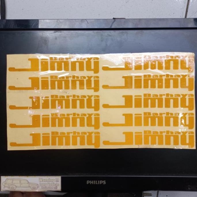CAHAYA Barhaya Jimny Cutting Sticker 3M Light Up Ready