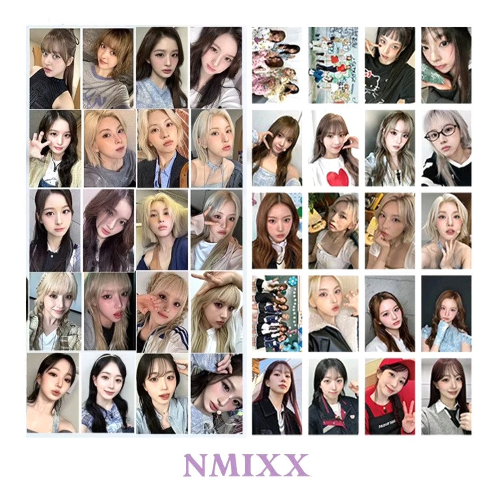 NMIXX Photocard Unofficial Rainbow Hologram ทุกสมาชิก Jiwoo Kyujin Sullyoon Random Mix