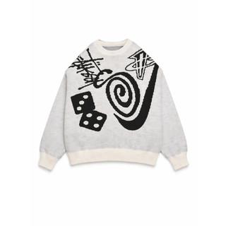 msa streatwear ceklis x-knitwear rajut akrilik premium oversized sweater pria dan wanita