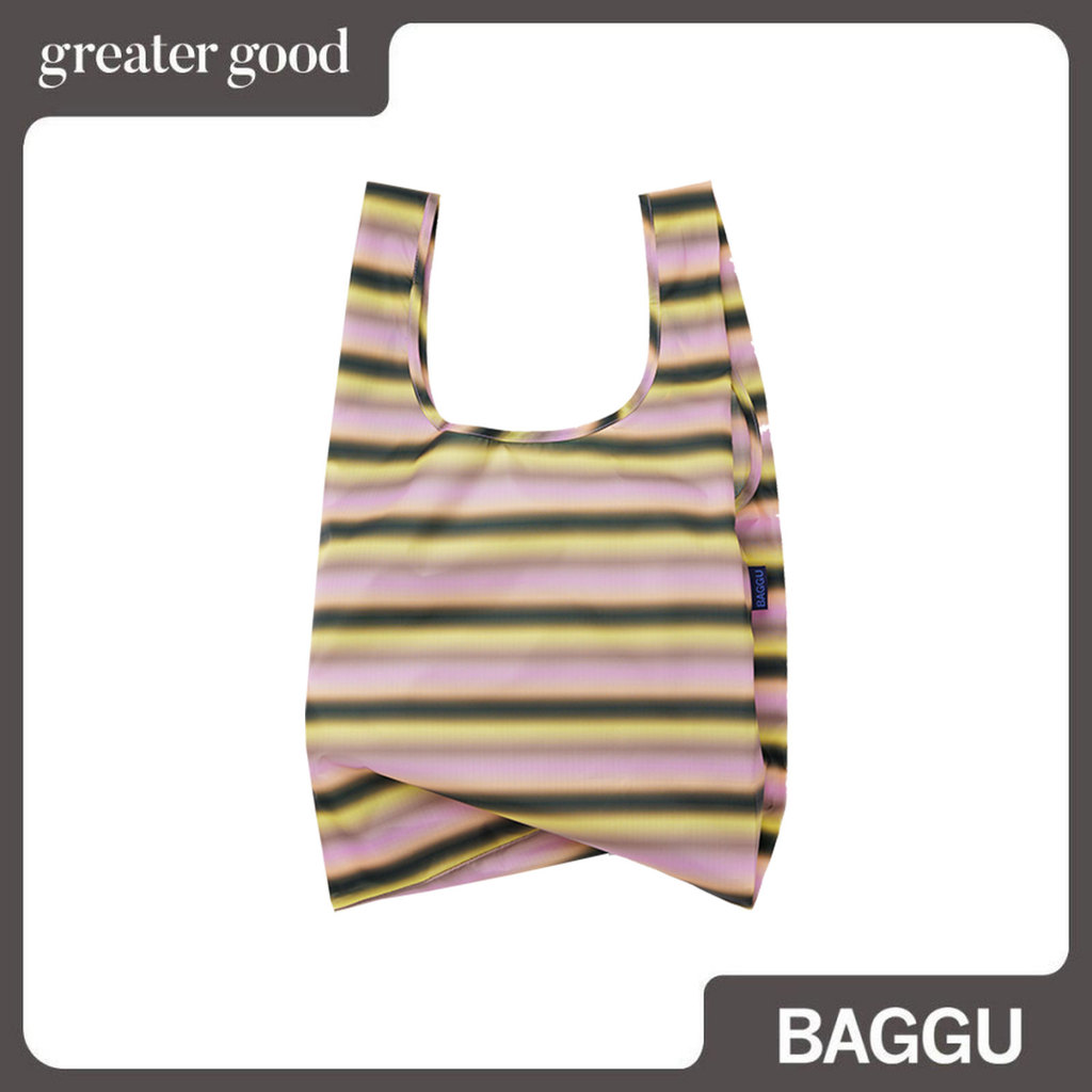 Baggu - Standard Baggu in Gradient Stripe Pink & Yellow