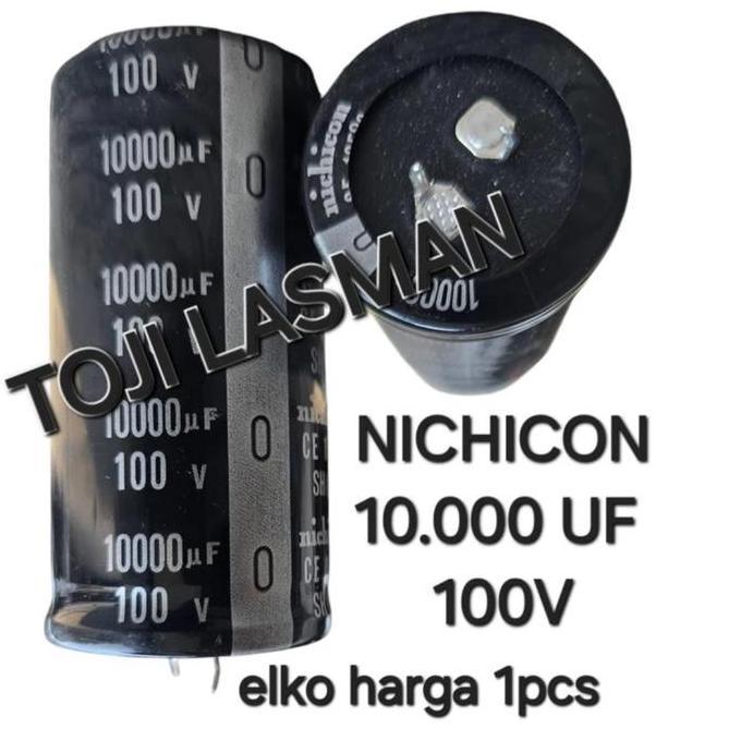 (10,000 Uf 100V Nichicon ) Elko Elco Super Origin Original Full Contents 10,000Uf 100 V Volt Limited