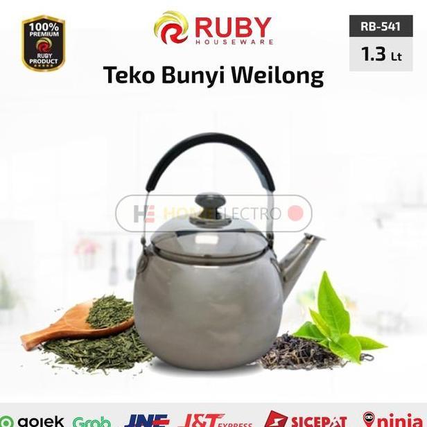 Ruby Rb541 Weilong กาต้มน้ําเสียง 1.3 ลิตรพร้อมที่กรอง