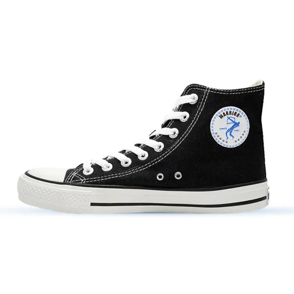 รองเท้าผ้าใบลําลอง - Warrior SpartaHigh Black White 70s Classic Men & Women School Shoes