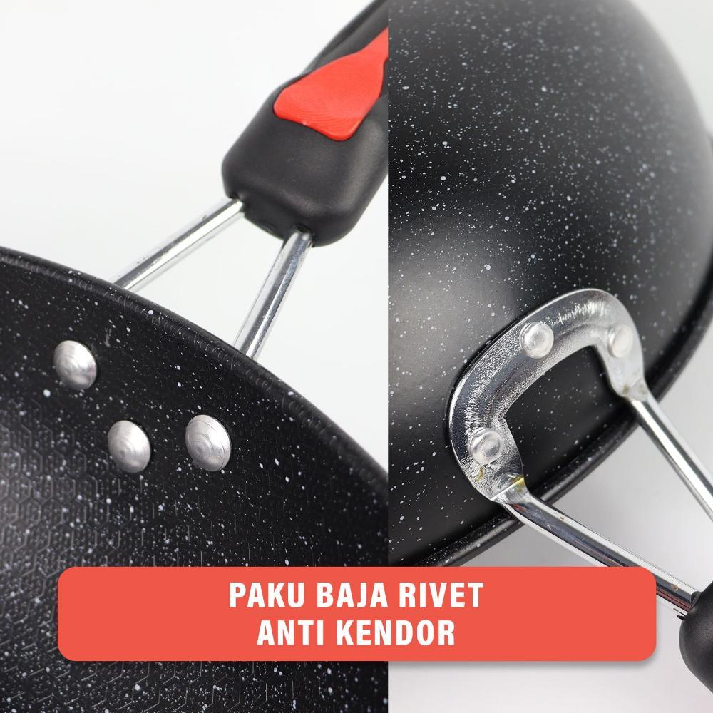 Panci Wajan ชุดกระทะ Non-Stick 3 ชิ้นเครื่องครัว ||