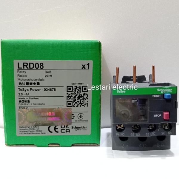 โอเวอร์โหลดความร้อน Lrd08 Lrd 08 Schneider