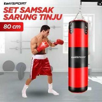 ชุดกระสอบทรายชกมวย MMA 80ซม. - FE-BO1 - สีแดง