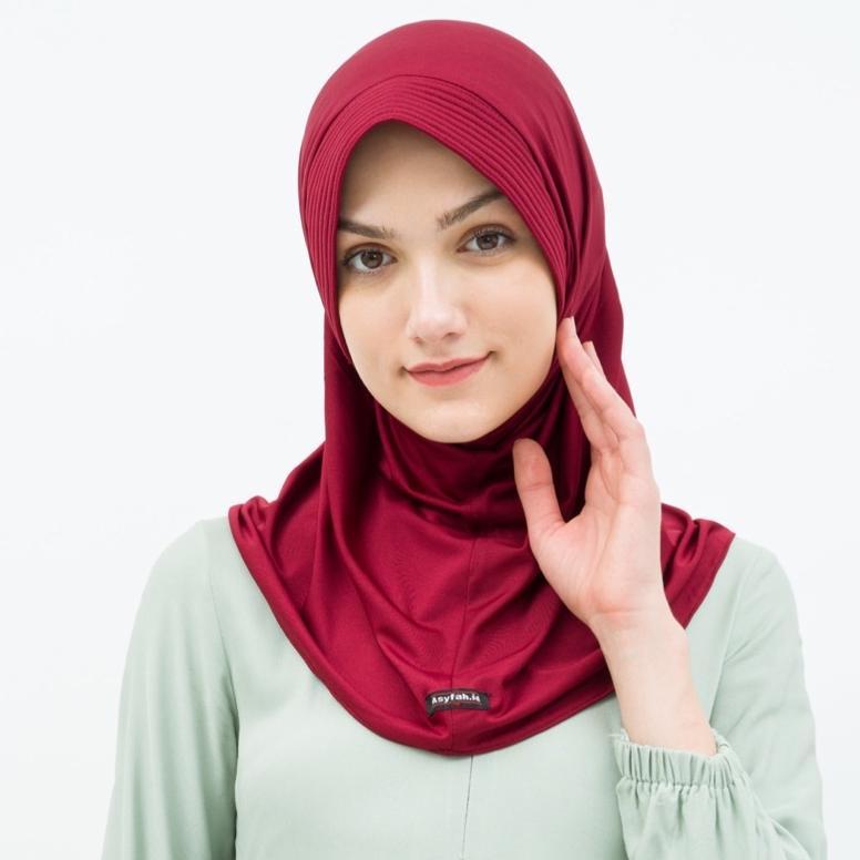 BERGO SPORT HIJAB SPORT HIJAB VOLLEYBALL HIJAB ไซส์ S Bergo Hijab